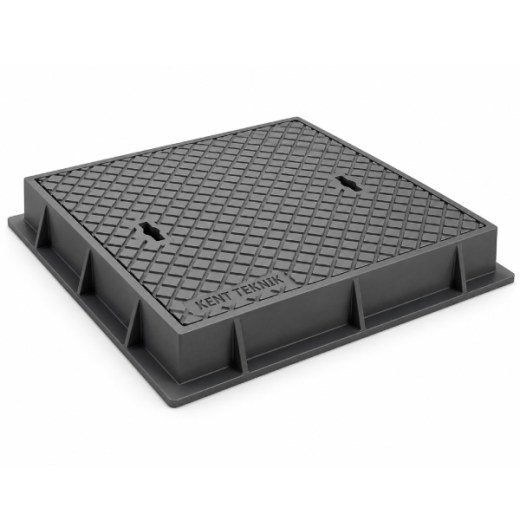 Döküm Yuvarlak Rögar Kapağı Takımı Ø600 mm C250 (DKT-600-C8)