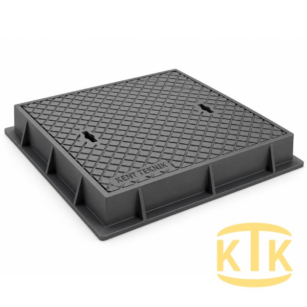 Döküm Yuvarlak Rögar Kapağı Takımı Ø600 mm C250 (DKT-600-C8)